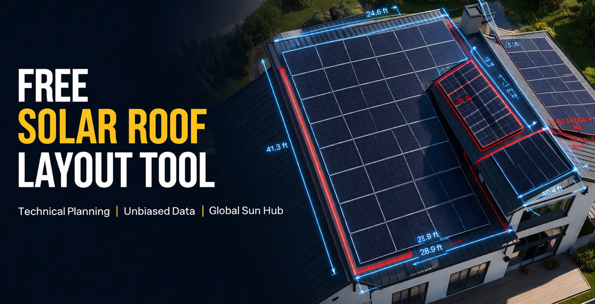 Free Solar Panel Layout Tool & Roof Calculator | Global Sun Hub